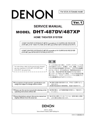 PACKING DHT-487DV & 487XP