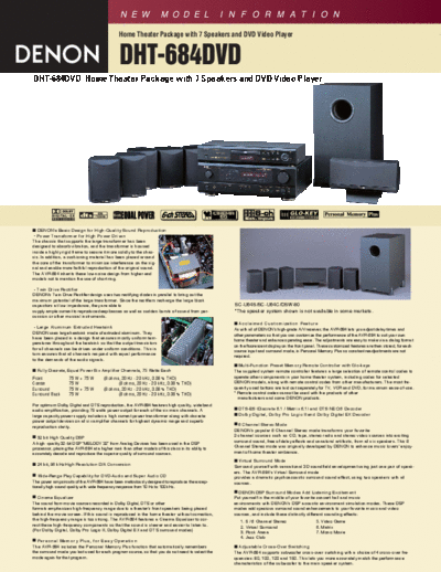 Описание DHT-684DVD