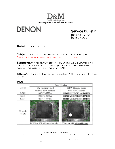 Service Bulletin OST-C1350