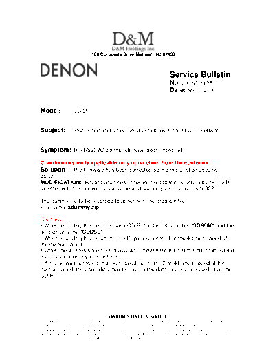 Service Bulletin OST-F1287-1