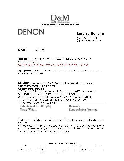 Service Bulletin OST-F1412