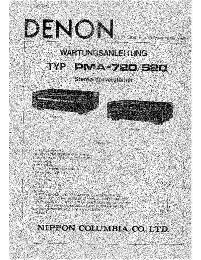 Схема PMA-720 & 520