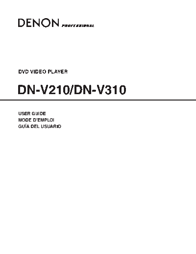 Инструкция DN-V210 & DN-V310