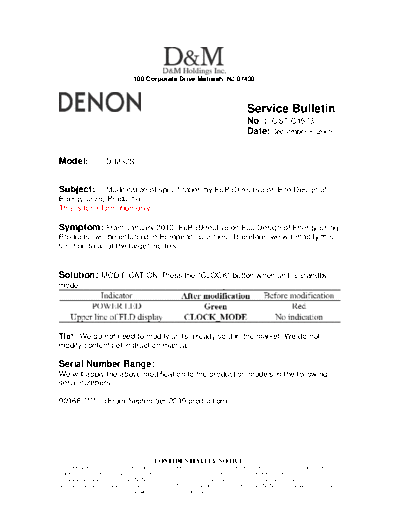 Service Bulletin OST-C1573