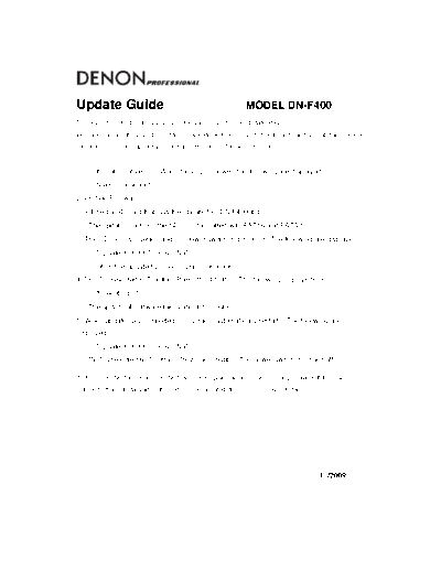 Update Guide DN-F400