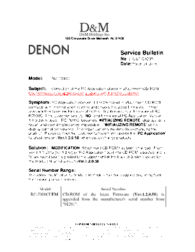 Service Bulletin OST-C1290