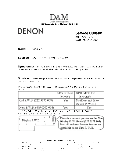 Service Bulletin OST-773
