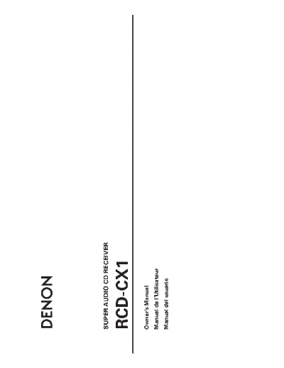 Инструкция  RCD-CX1