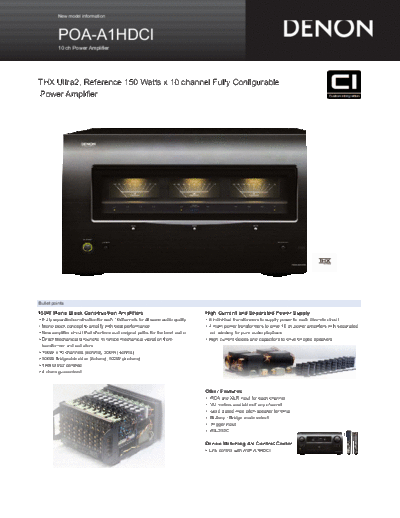 Описание Denon POA-A1HDCI