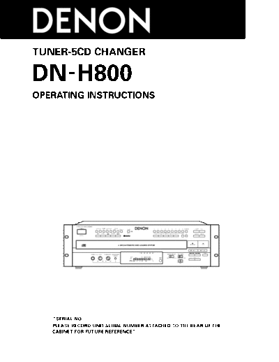 Инструкция DN-H800