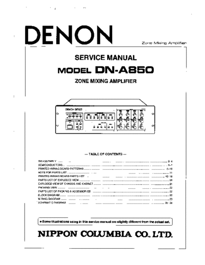 Схема DN-A850