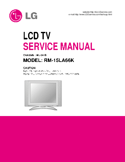 LG_RM-15LA6R_LCD_TV_Service_Manual