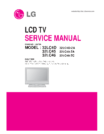 LG 32LC46_32LC45_32LC4D Chassis LD73A LCD TV SM