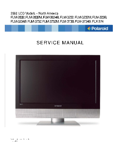 Polaroid FLM-Series-26-32-37-ServiceManualFinalNA_20070418