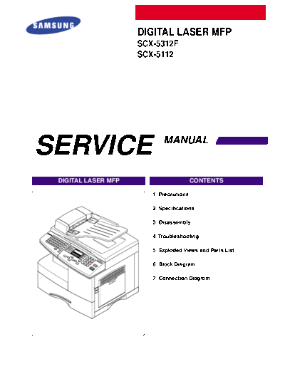 SCX5312-Service Manual
