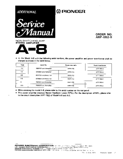 Pioneer A-8