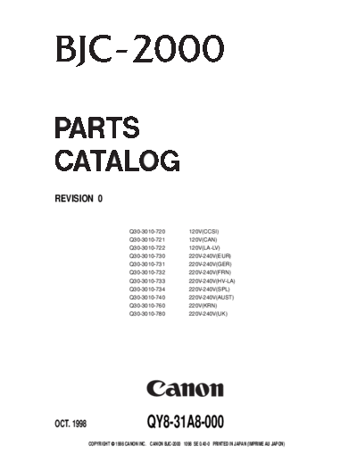 BJC 2000, 2100pc
