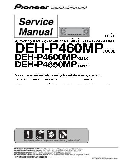 Pioneer_DEH-P460MP,P4600MP,P4650MP