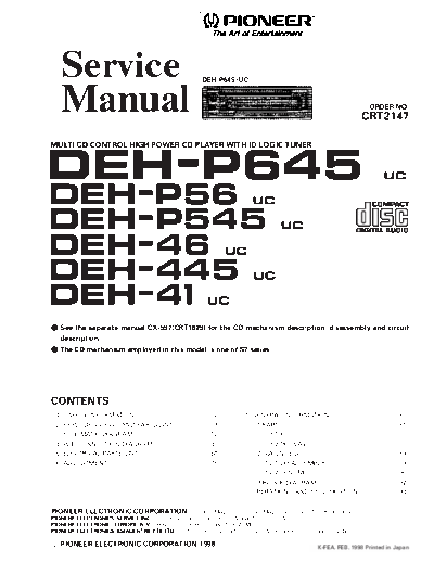 Pioneer_DEH-P645,P41,P545,46,445,41