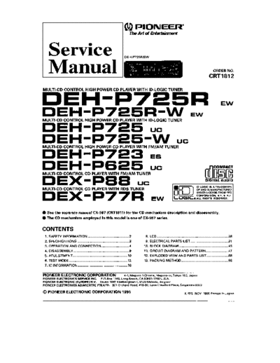 Pioneer_DEH-P725R,P723,PЗ625,P88,P77R