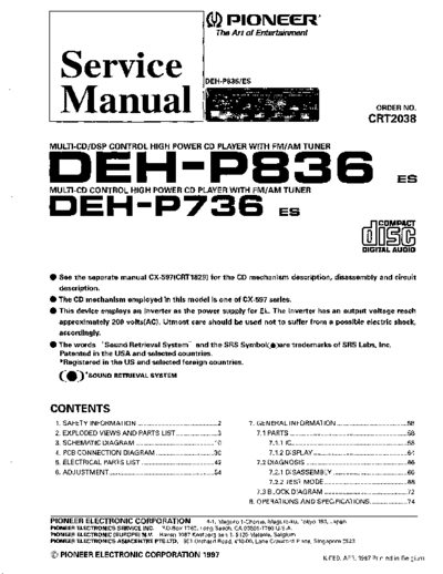 Pioneer DEH-P836