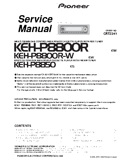 Pioneer_KEH-P8800R,P8850