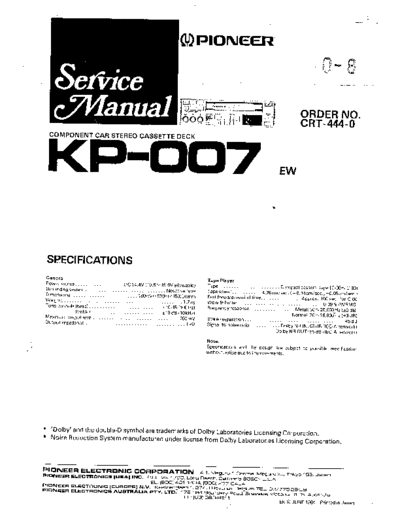 PIONEER KP-007
