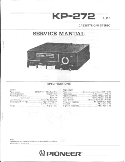 PIONEER KP-272