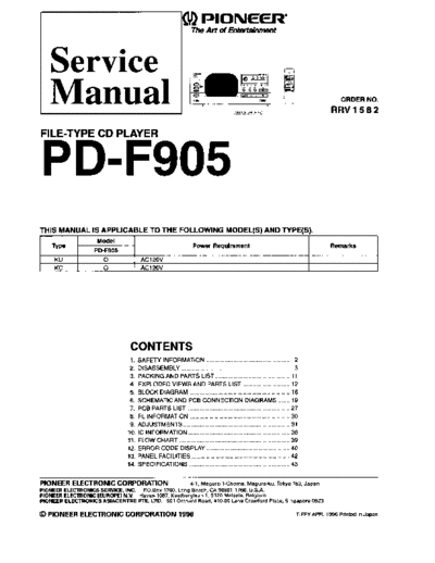 PD-F905 (RRV1582)