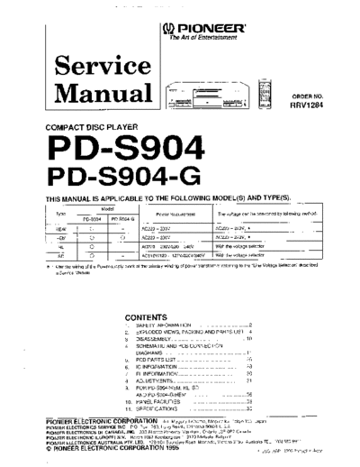 PD-S904 (RRV1284)