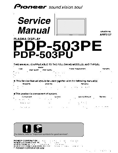 Pioneer PDP-503PE(PU)
