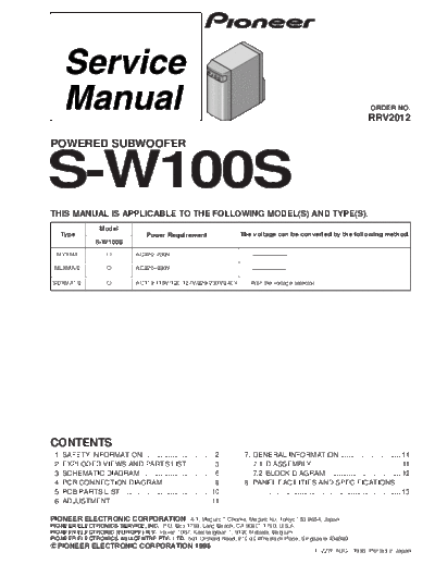 S-W100S