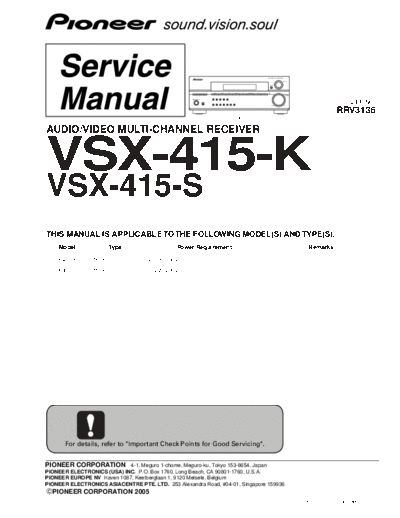 VSX-415K & 415S