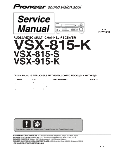 VSX-815K & VSX-915K
