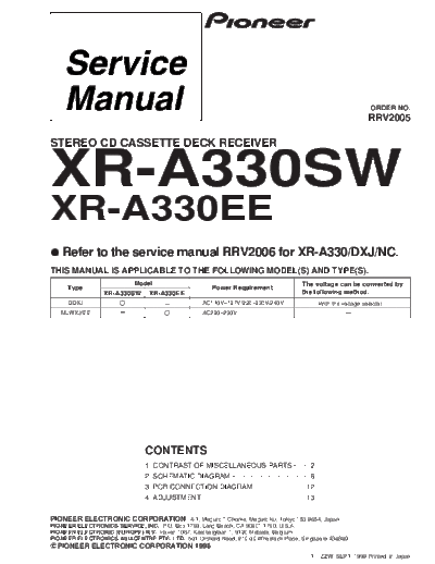 XR-A330SW