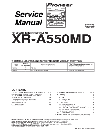 XR-A550MD