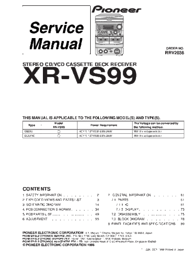 XR-VS99