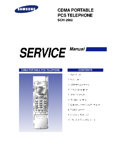 Samsung SCH-2000 service manual