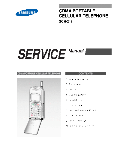 Samsung SCH-211 service manual
