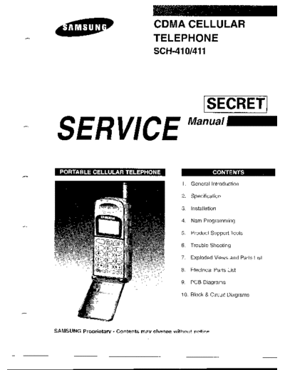 Samsung SCH-410 service manual
