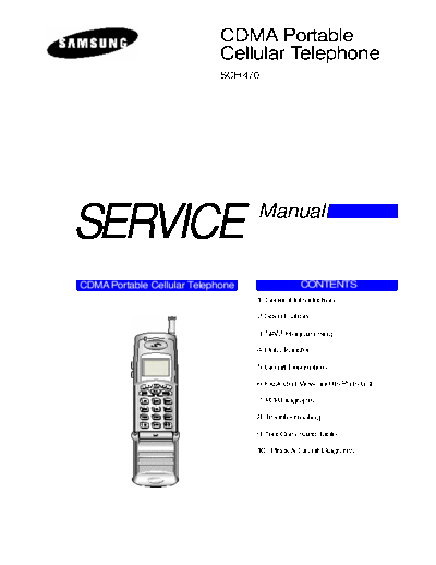Samsung SCH-470 service manual