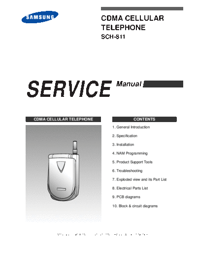 Samsung SCH-811 service manual