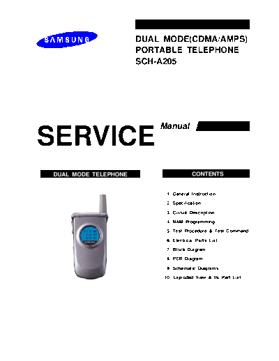 Samsung SCH-A205 service manual
