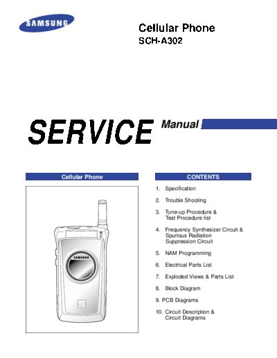 Samsung SCH-A302 service manual