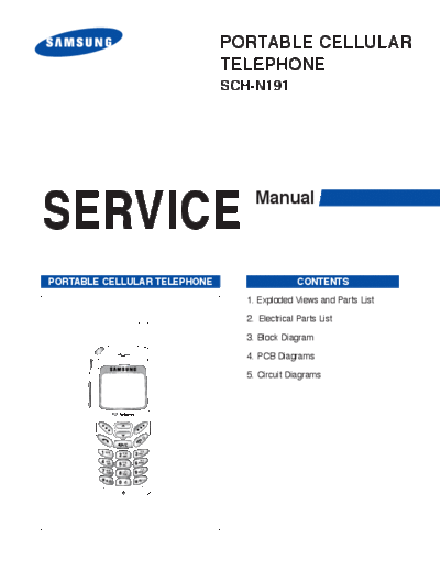Samsung SCH-N191 service manual
