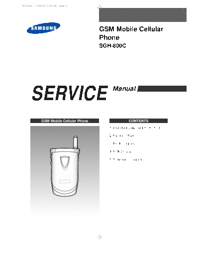 Samsung SGH-800C service manual