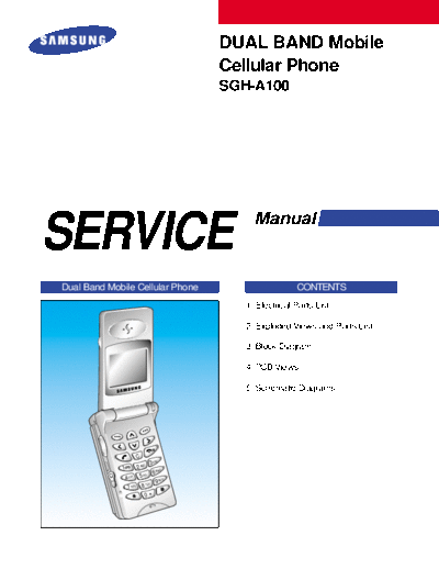 Samsung SGH-A100 service manual