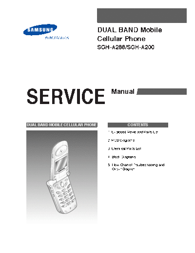 Samsung SGH-A200 service manual