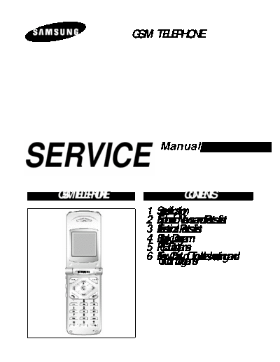 Samsung SGH-A500 service manual