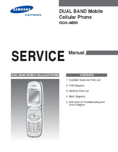 Samsung SGH-A800 service manual